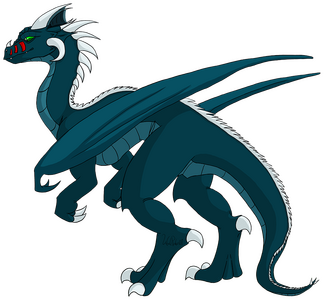 Dragon with shadows